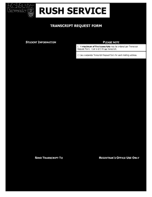 Mcmaster Transcript  Form