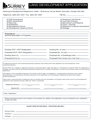 City of Surrey Authorization Form