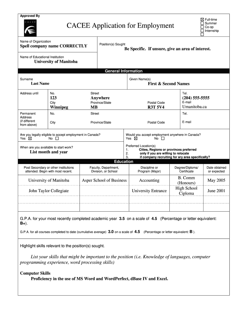 Cacee Forms