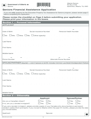  Alberta Seniors Benefit Application Form 2022