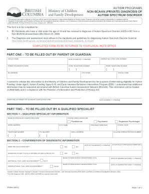 Non Bcaan Form