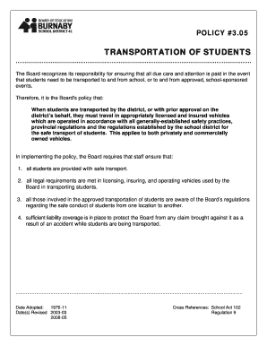 Volunteer Driver Authorization Form Burnaby School District SD41