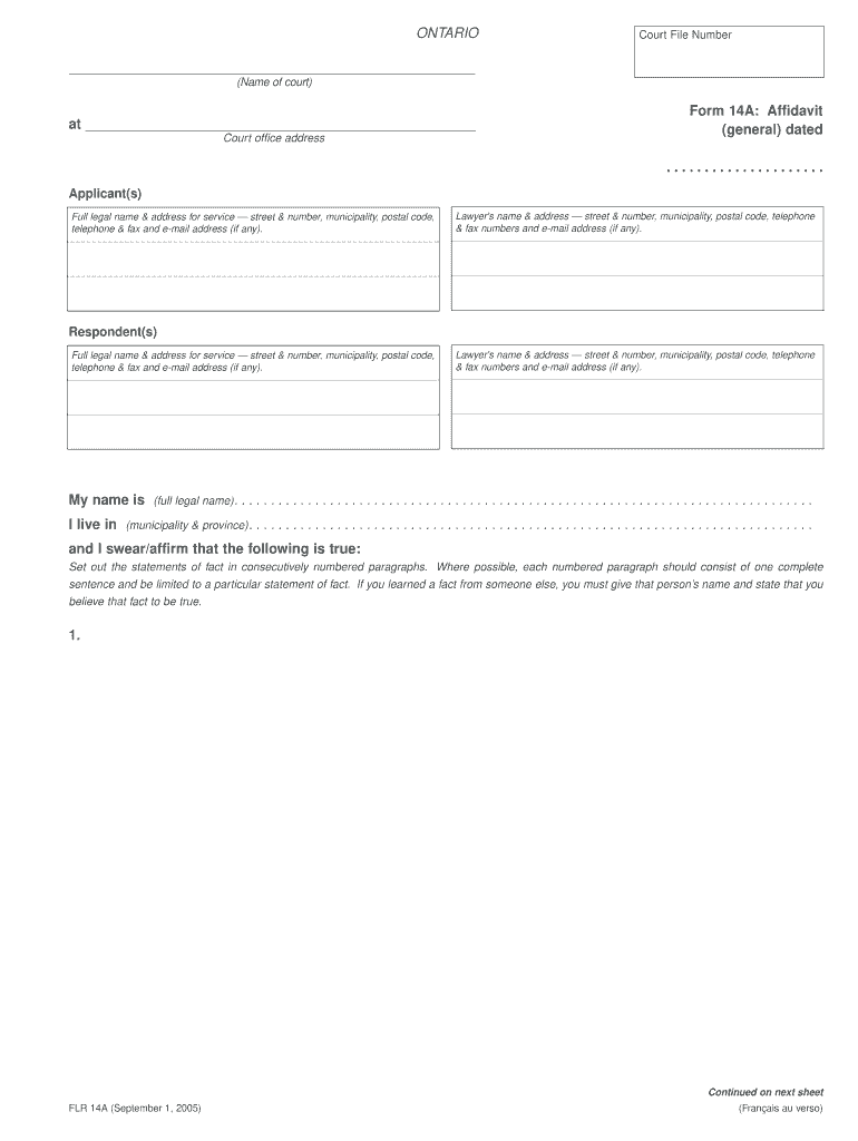  Form 14a Affidavit 2005-2024