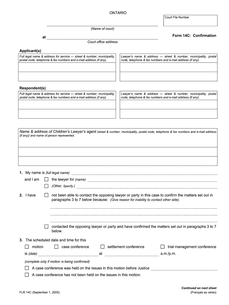  Form 14c 2005-2024