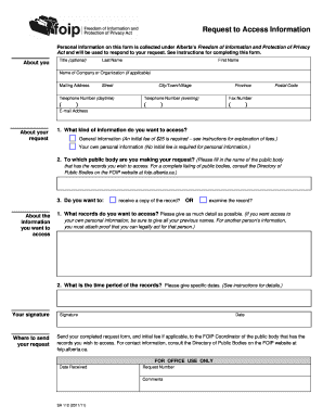 Foip Form Template