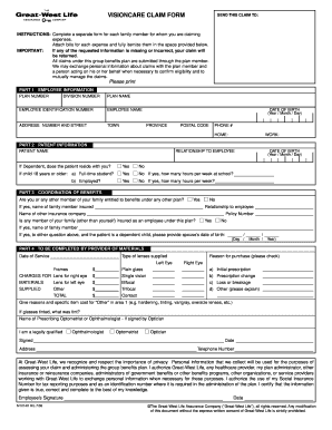 Great West Life Claim Form PDF