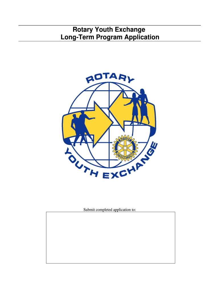 Exchange Program Application  Form