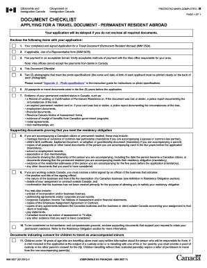 Get and Sign Document Checklist 2018-2022 Form