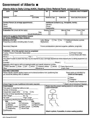  Aadl Seating Clinic Referral Form 2010