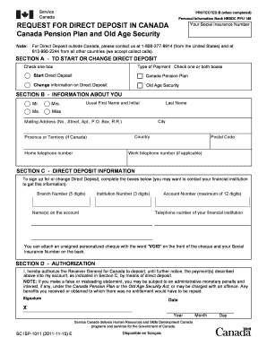  Oas Direct Deposit Form Sc Isp 1011 2011