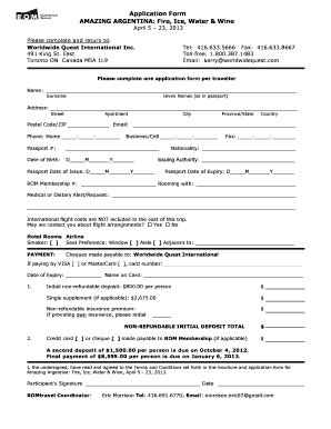 Job Application PDF Fillable Ontario Form