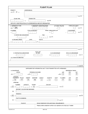 Electronic CA48 Flight Plan Form Ver 1 5