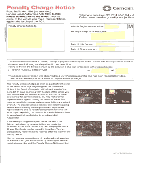 Camden Gov Uk Pcnobjections  Form