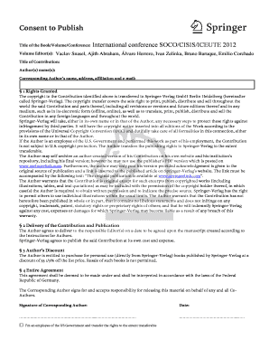 Copyright Transfer Form Springer