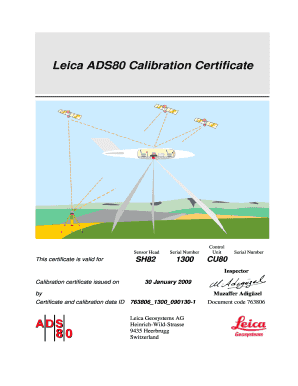 Calibration Certificate Template  Form