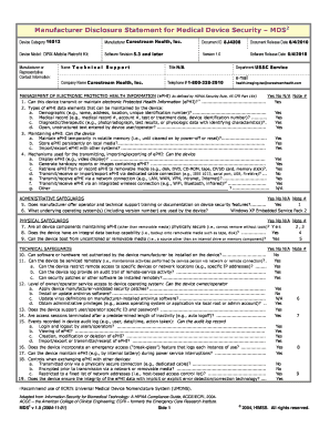 Mds2 Form PDF