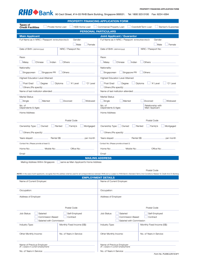 Rhb Hdb Mortgage Form