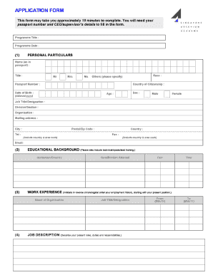 Flying Academy  Form