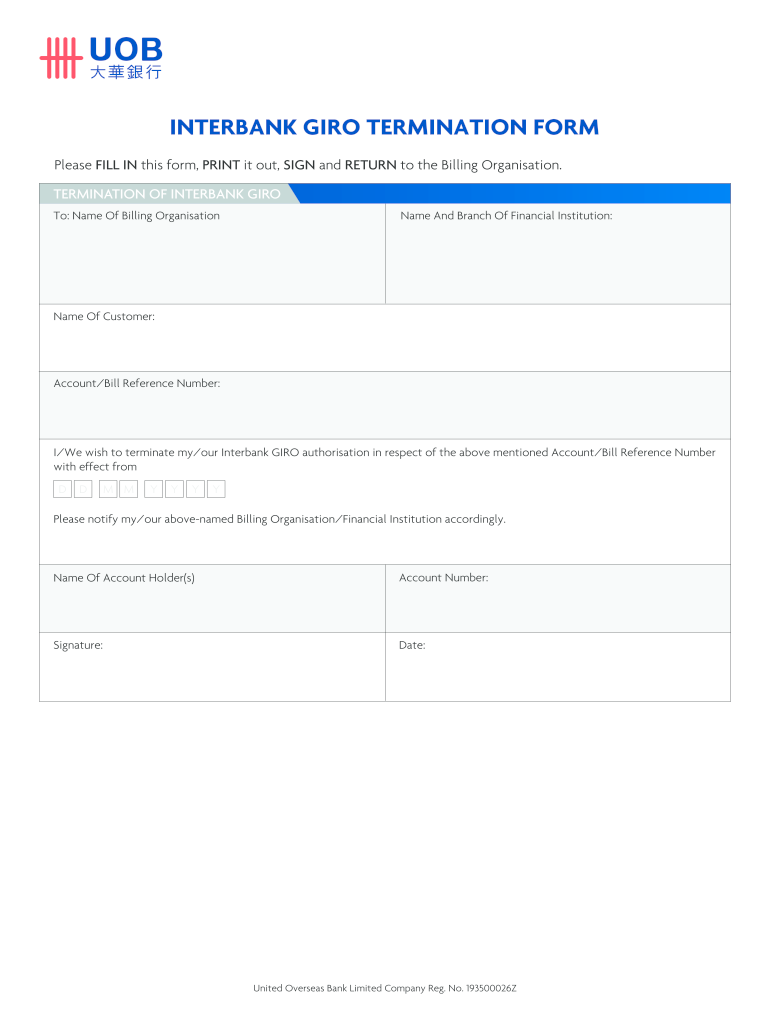 Uob Credit Card Cancellation Form