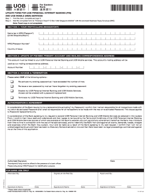 Uob Forms Download