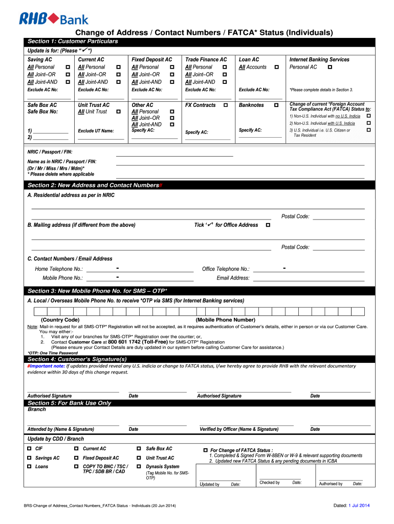 Rhb Bank Statement PDF  Form