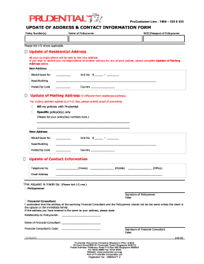 Prudential Surrender Form