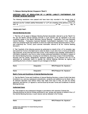 Limited Liability Partnership PDF  Form