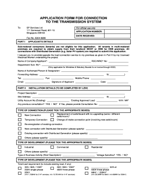 Sp Application Form