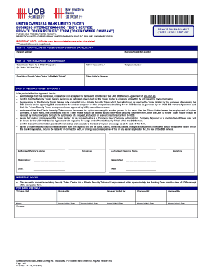 Uob Approved Signatory Update Form