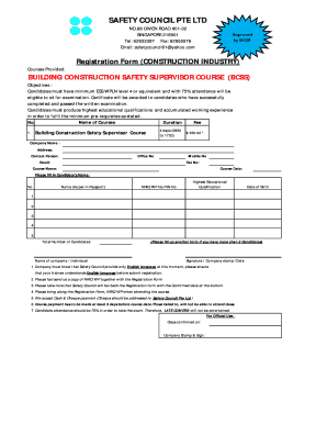 Safety Council Pte Ltd  Form