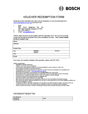 Bosch Application  Form