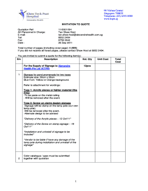 Singapore Khoo Teck Puat Hospital  Form