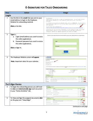 Taleo E Signature  Form