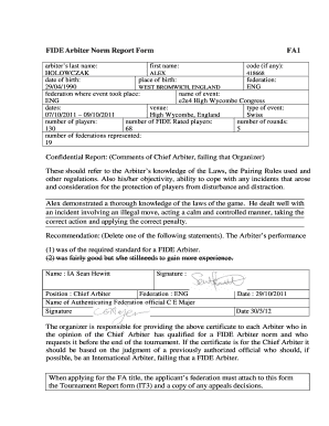 Annual Confidential Report Writing Samples  Form