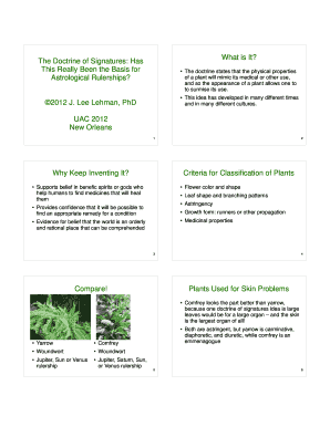 Doctrine of Signatures Book PDF  Form