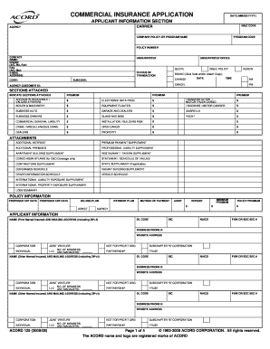 Business Insurance Forms