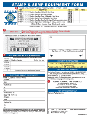 Stamp 2000plus Regular Medallion Stamp St5010  Form