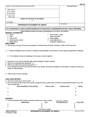 Cr 115  Form