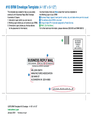 Blank Envelope Template  Form