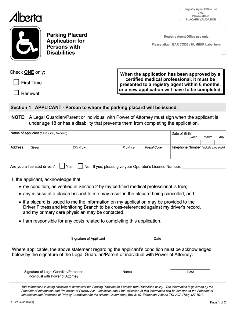 Get and Sign Handicapped Placard Application  Form