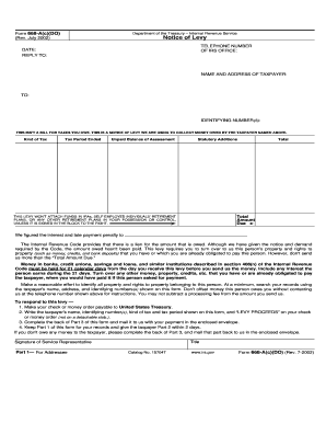 Irs Form 668 a PDF