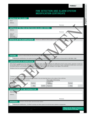 Fire Alarm Commissioning Certificate Download  Form