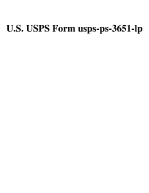 Usps Form 3651
