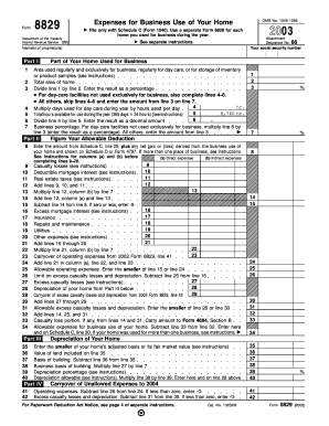 2003 8829 form