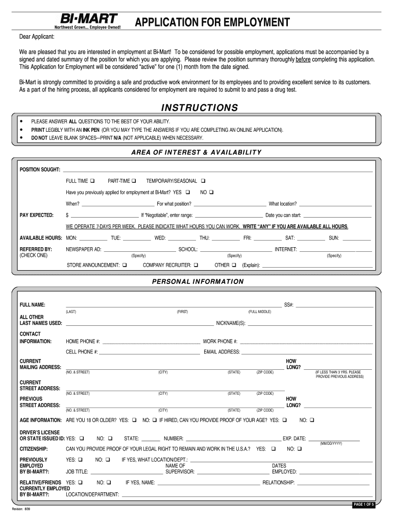 Firefox Bi Mart  Form