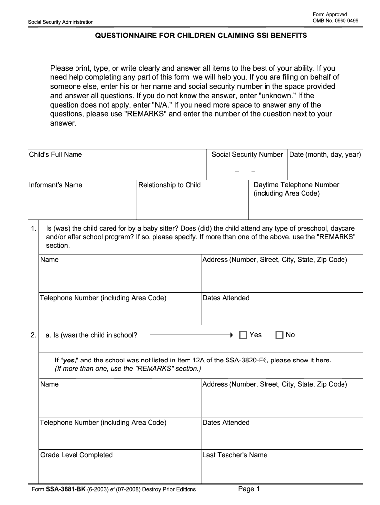  Ssa 3820 F6 Form 2018