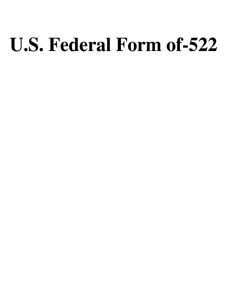  Optional Form 522 2003-2024