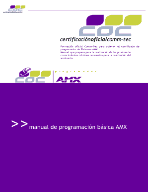 Introduction to Amx Programming PDF Form