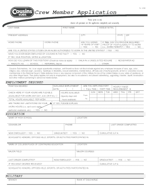 Allinurl Online Cousins Form