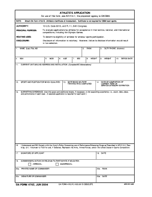 Ap31 Da 4762 Form